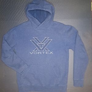 Vortex Optics Sweatshirt Hoodie Blue Pullover Big Logo Hunting Outdoor Small‎